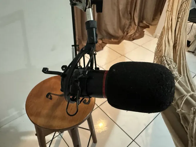 Microfone profissional com braço articulado 