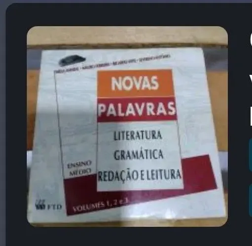 CD novas palavras literatura , gramática, redação e leitura