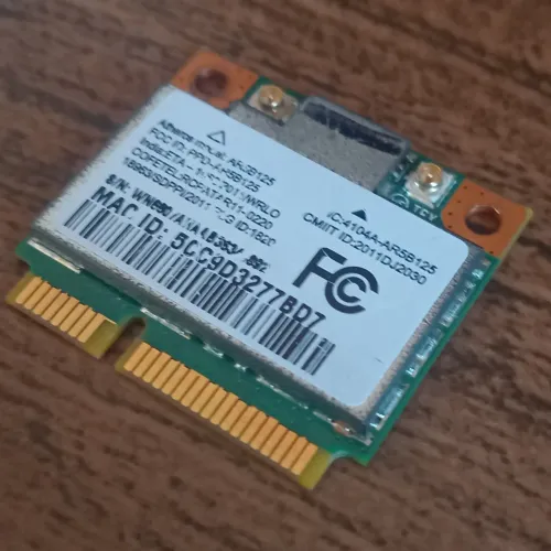 Placa de Rede Wi-Fi Mini PCI-E Atheros AR5B125