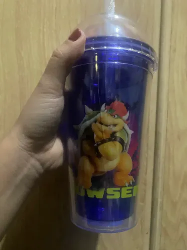 Copo Bowser Mario Super Galaxy - Cinemark - Detalhe