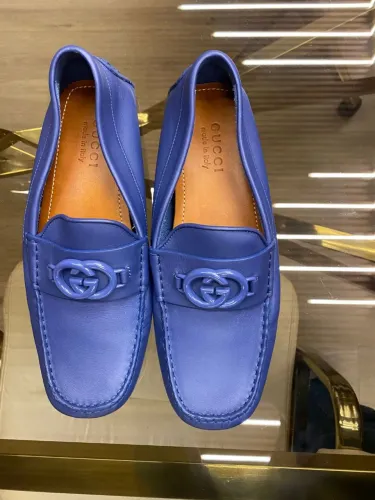Mocassim Gucci Interlocking G - Azul (Usado)