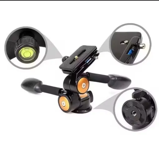 Cabeça Pan Beike Q80 Panorâmica Hidráulica 360° Tripé 10kg