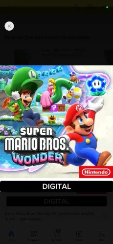 Mário Bros Wonder conta digital