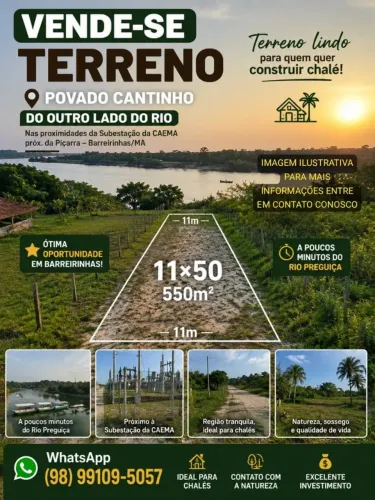 TERRENO EM BARREIRINHAS-MA NO POV. CANTINHO 