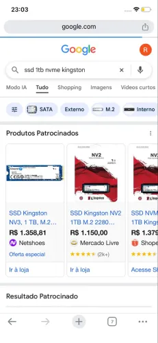 Ssd 1tb nvme kingston