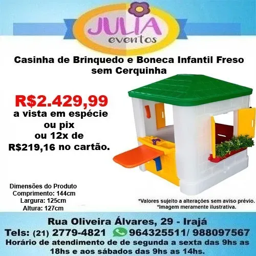 Casinha sem Cerquinha Infantil Freso