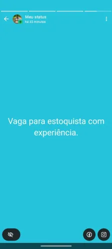 Vaga para estoquista com experiência 
