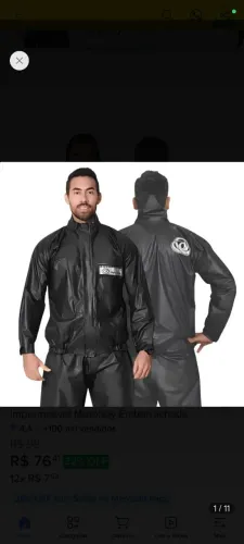 Capa de chuva Moto