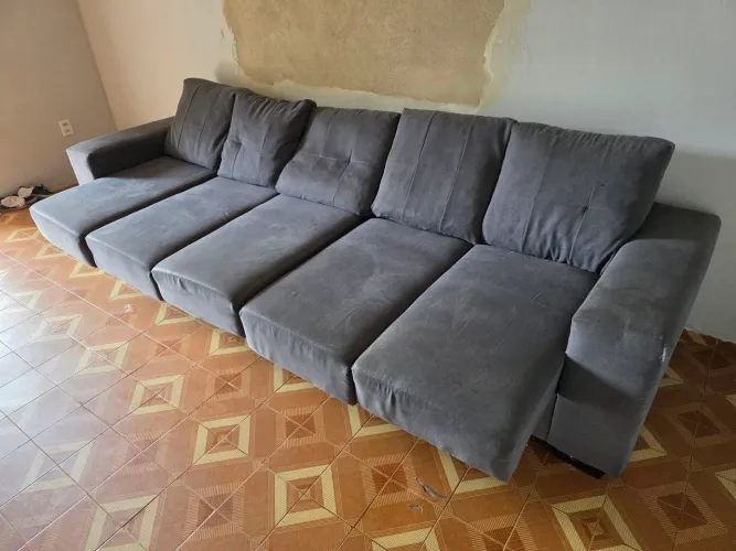 Sofá retrátil 3 metros, 5 lugares
