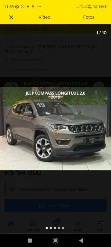 Jeep Compass Longitude 2.0 4X2 Flex 16V Aut. 2019