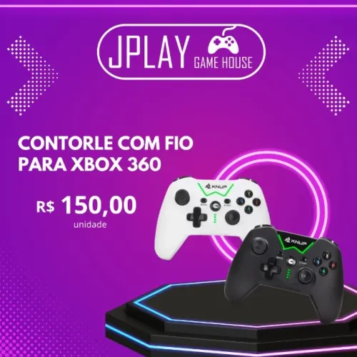 Controle com fio Xbox 360