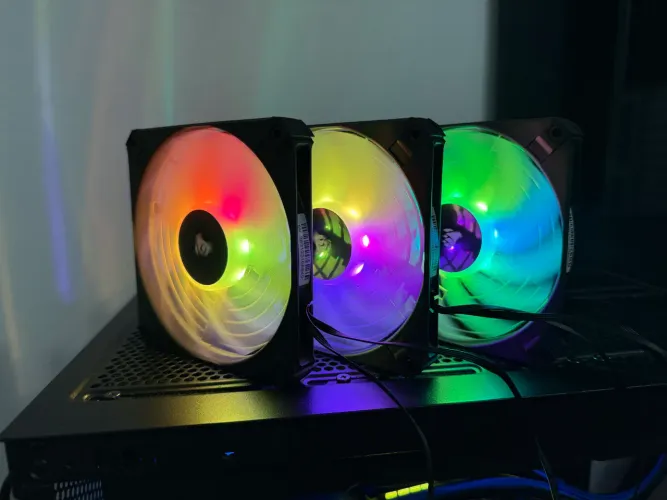 Kit fans corsair argb 3 unidades 
