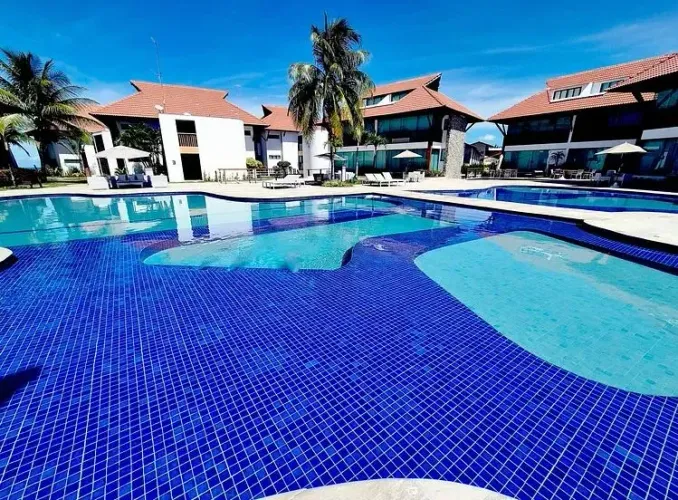 MURO ALTO - Ipojuca - Apartamento mobiliado com 65 m² 2 quartos, condomínio fechado com pi