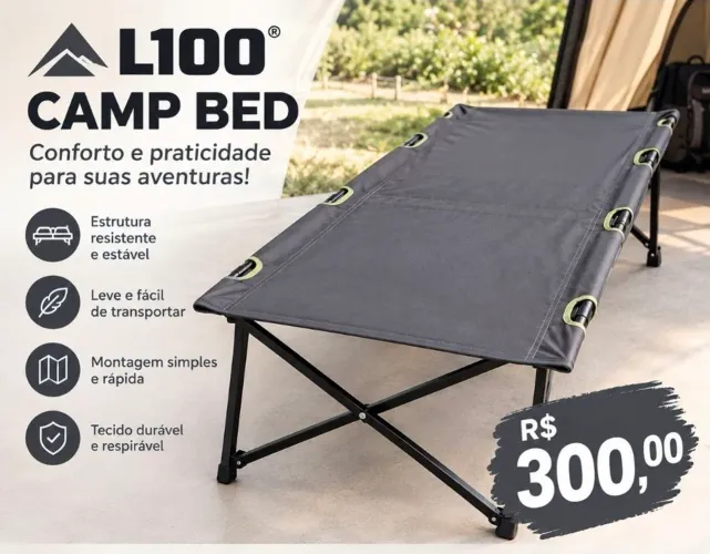 Quechua L100 Camp Bed - cama elevada para camping