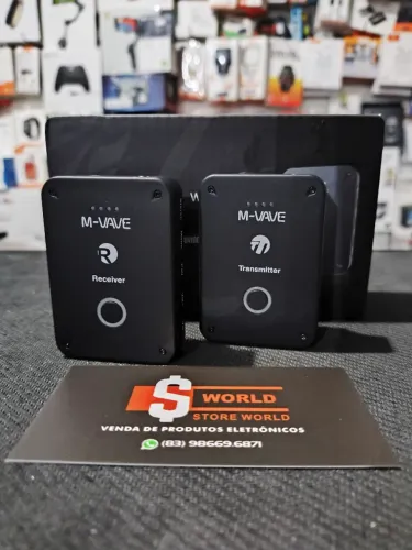 Kit Transmissor e receptor M-Vave Wp9 Retorno de Palco - Loja Store World