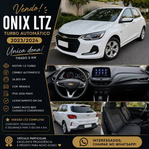 Chevrolet Onix Hatch LTZ 1.0 12V TB Flex Aut. 5P 2024