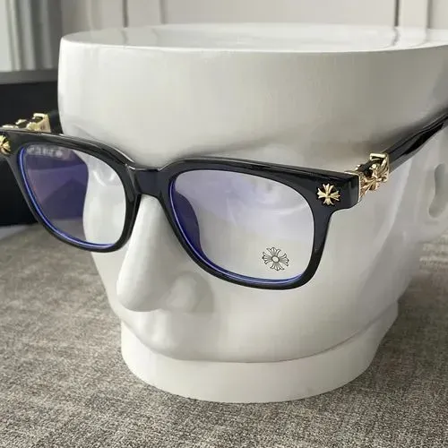 OCULOS CHROME HEARTS DOURADO