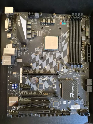 Placa mãe B350 Racing + Ryzen 7 2700