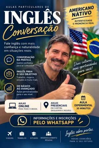 Native English Teacher, Professor de Inglês Nativo 
