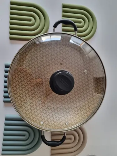 Panela Wok Antiaderente Tramontina Paris de Alumínio Vermelho 36cm