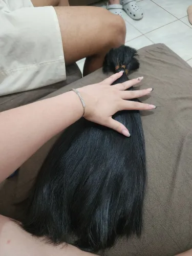 Cabelo humano virgem 