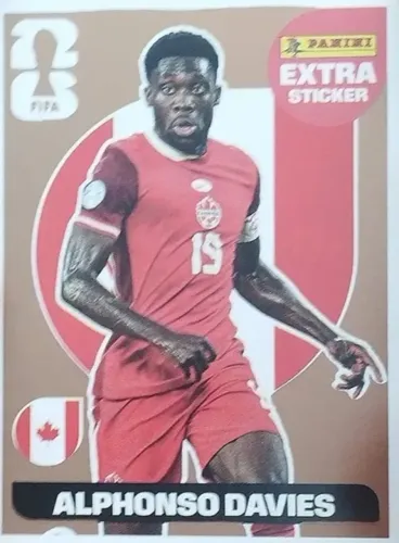 Figurinha copa, legend Alphonso Davies, bronze 