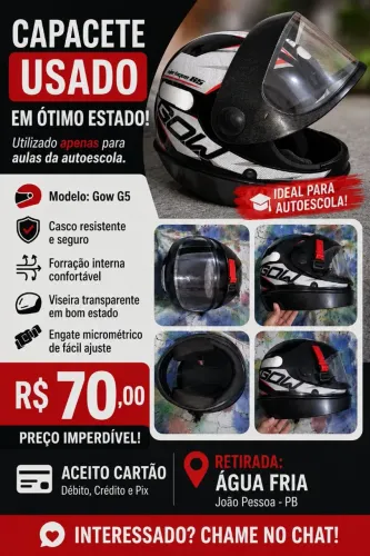 Capacete Interlagos. Tamanho 62 