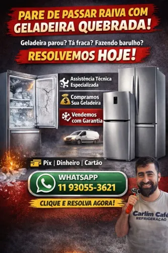 Técnico em refrigeração doméstica Conserto e manutenção Atendimento direto no whatsapp