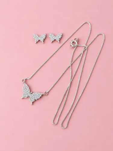 Conjunto de prata 925 legítima