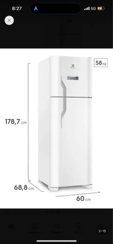 Geladeira Electrolux Frost Free 371L Função Drink Express Duplex Branca DFN41