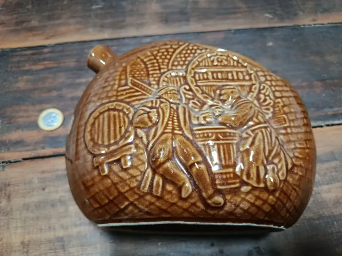 Garrafa Decorativa Vintage Village em Cerâmica