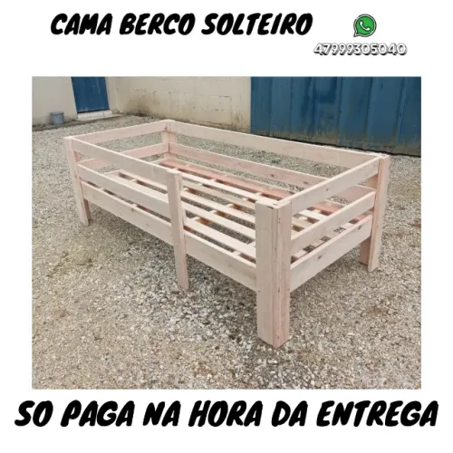 CAMA BERÇO SOLTEIRO / frete gratis