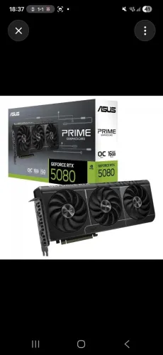 Rtx 5080 Asus Prime com nota fiscal garantia e todos os acessórios 