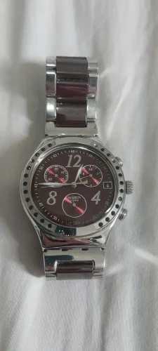 Relógio Swatch Irony - Pulseira de Aço e Cerâmica - Made Swiss