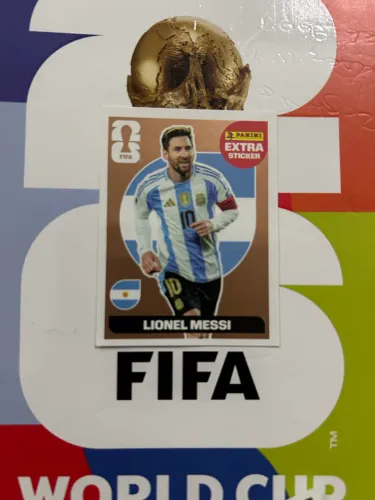 Figurinha Gold do Messi 2026