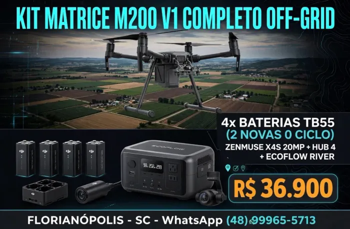 VENDO KIT MATRICE 200 V1 COMPLETO OFF-GRID - PRONTO PRA TOPOGRAFIA