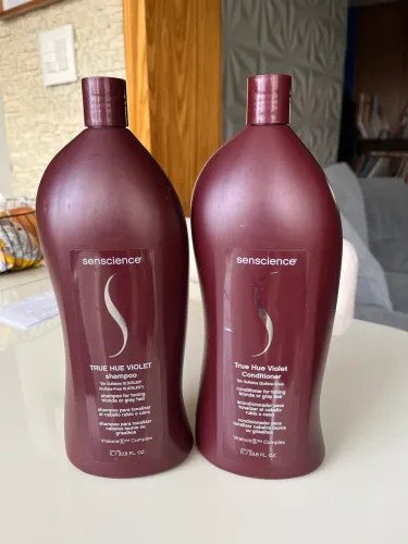 Kit Shampoo e Condicionador Senscience True Hue Violet 1 litro (matizador)