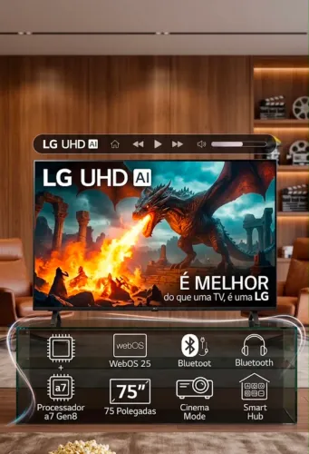 Smart TV LG 75 Polegadas | Lacrada | Nota Fiscal