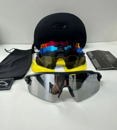 Óculos de Corrida Oakley Radar Ev kit com 5 lentes completo ciclismo