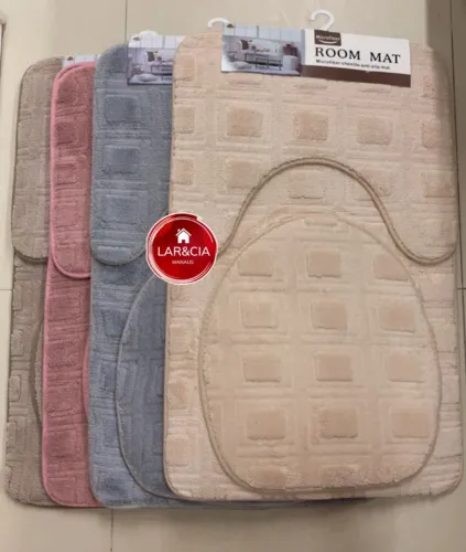 Kit Tapete de Banheiro Super Macio