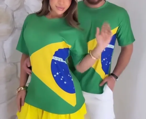 Camisa do Brasil veste até G Unissex 