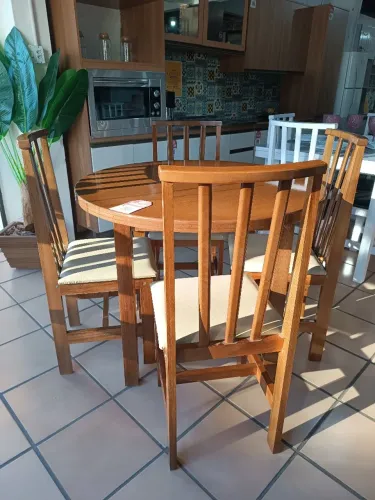 Mesa 4lugares Madeira Eucalipto (NOV0)