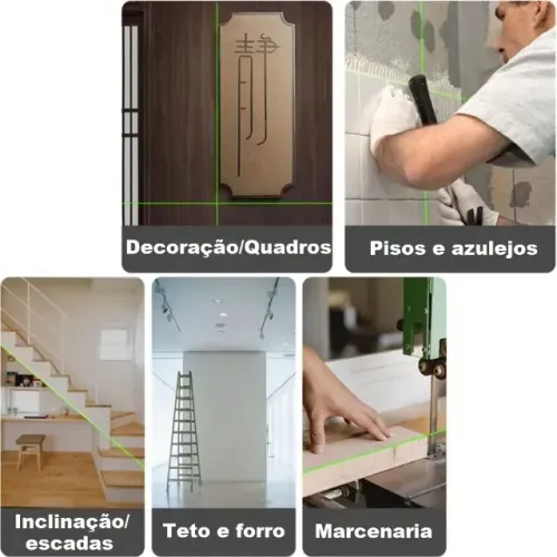 Nivel A Laser Profissional 20m Nivelador Teto Chão Parede