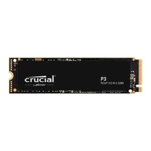SSD Crucial P3 500GB M.2 2280 PCIe Gen 3.0 NVMe - Preto - CT500P3SSD8 [Novo/Caixa Lacrada]