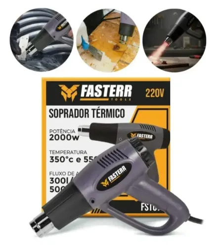 Soprador Térmico Fasterr 2000W / 2 têmpera - 220v Profissional (equipamento Novo)