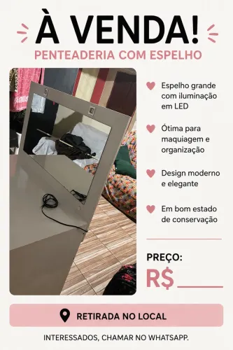 Venda de penteadeira