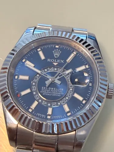 RELÓGIO ESTILO ROLEX SKY-DWELLER AUTOMÁTICO - PRIMEIRA LINHA