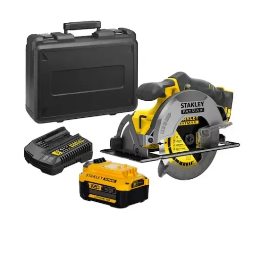 Serra Circular 7.1/4" 185mm com 1 Bateria 4Ah 20V Max* Brushless Fatmax com Maleta Stanley