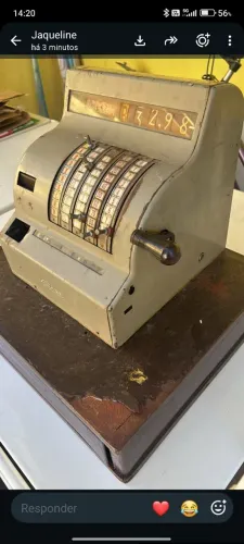 Máquina registradora antiga
