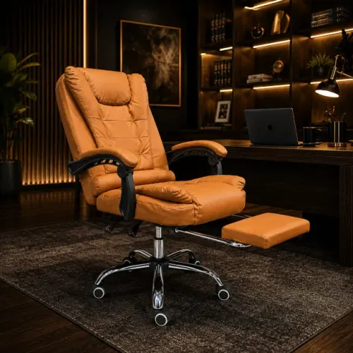 Loja da Fábrica - Cadeira Presidente - Terracota - 2 pontos de massagem